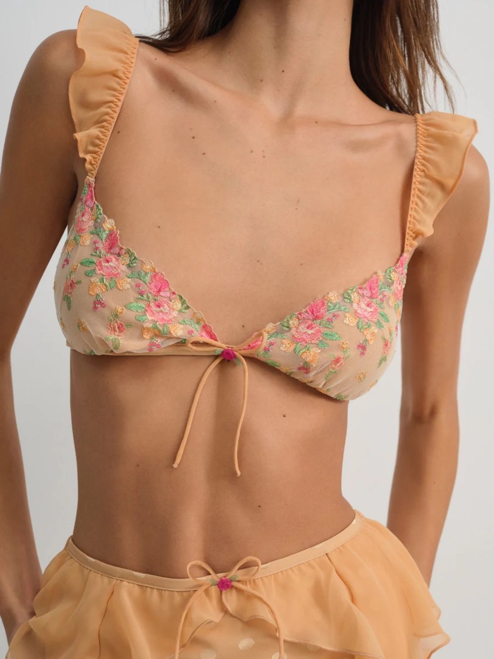 For Love & Lemons Glimmer Rosebud Bralette